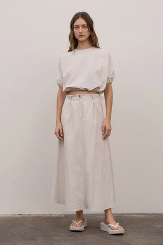 A-Line Midi Skirt