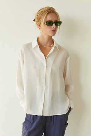 Crescent Staple White Blouse